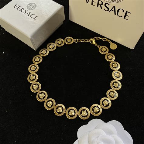 replica versace clothing uk|Versace imitation necklace.